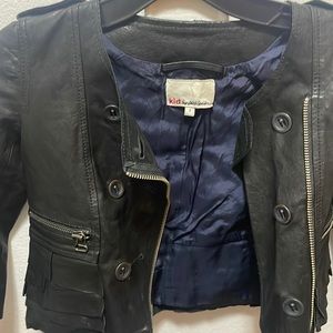 3.1 Phillips Lim, Leather jacket with frill detail